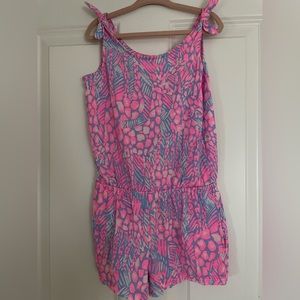 Lilly Pulitzer girls  S (4-5) printed Romper
